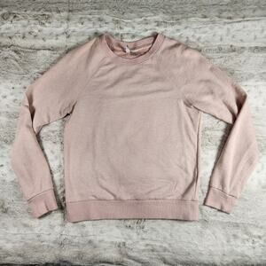 Divided H&M Light Pink Terry Lightweight Sweatshirt Sweater Size XS